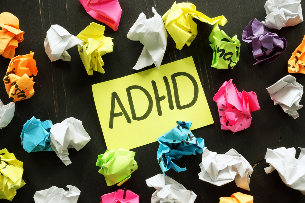 ADHD crumpled post-it notes