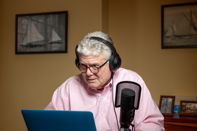 Ned Conducting Podcasts